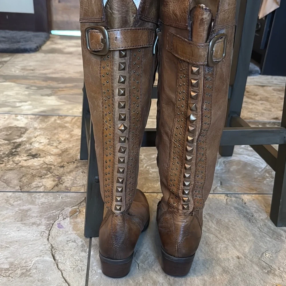 Vince Camuto Brown Over the Knee Boots - Picture 2 of 12